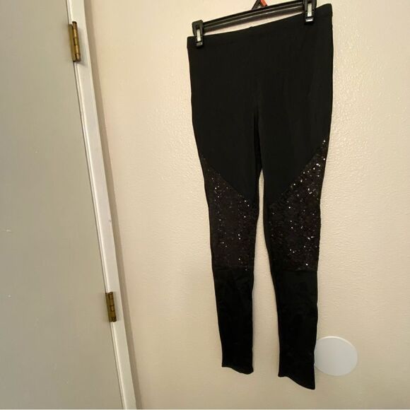 Weissman dance costume black sequin pants leggings Rock That Body 12426 XLC SA - Picture 2 of 11